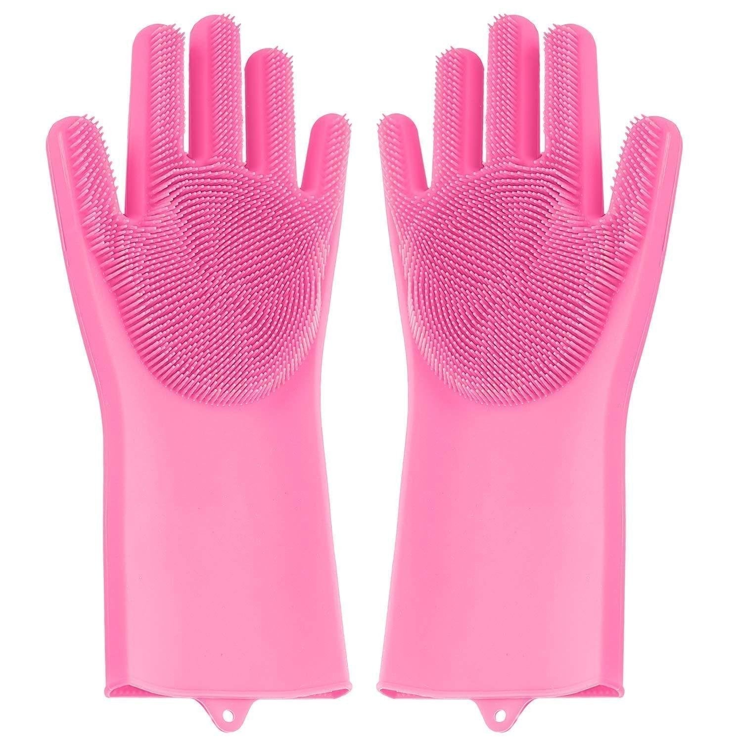 Multicolor silicone cleaning gloves Multicolor silicone cleaning gloves